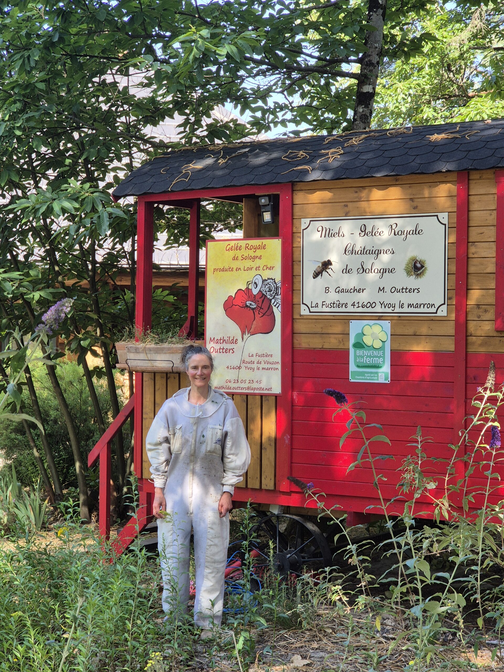 vue roulotte avec Mathilde